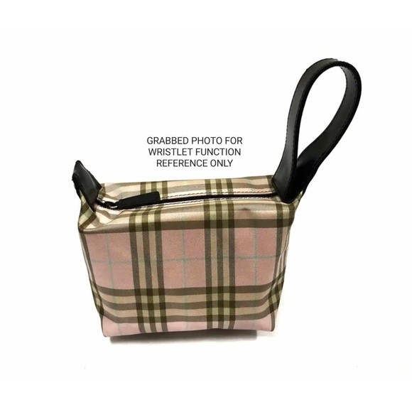 BURBERRY CANDY PINK MINI WRISTLET / HANDBAG 114BURXBA - Picture 8 of 14